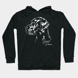 Proud Great Dane dog portrait Hoodie